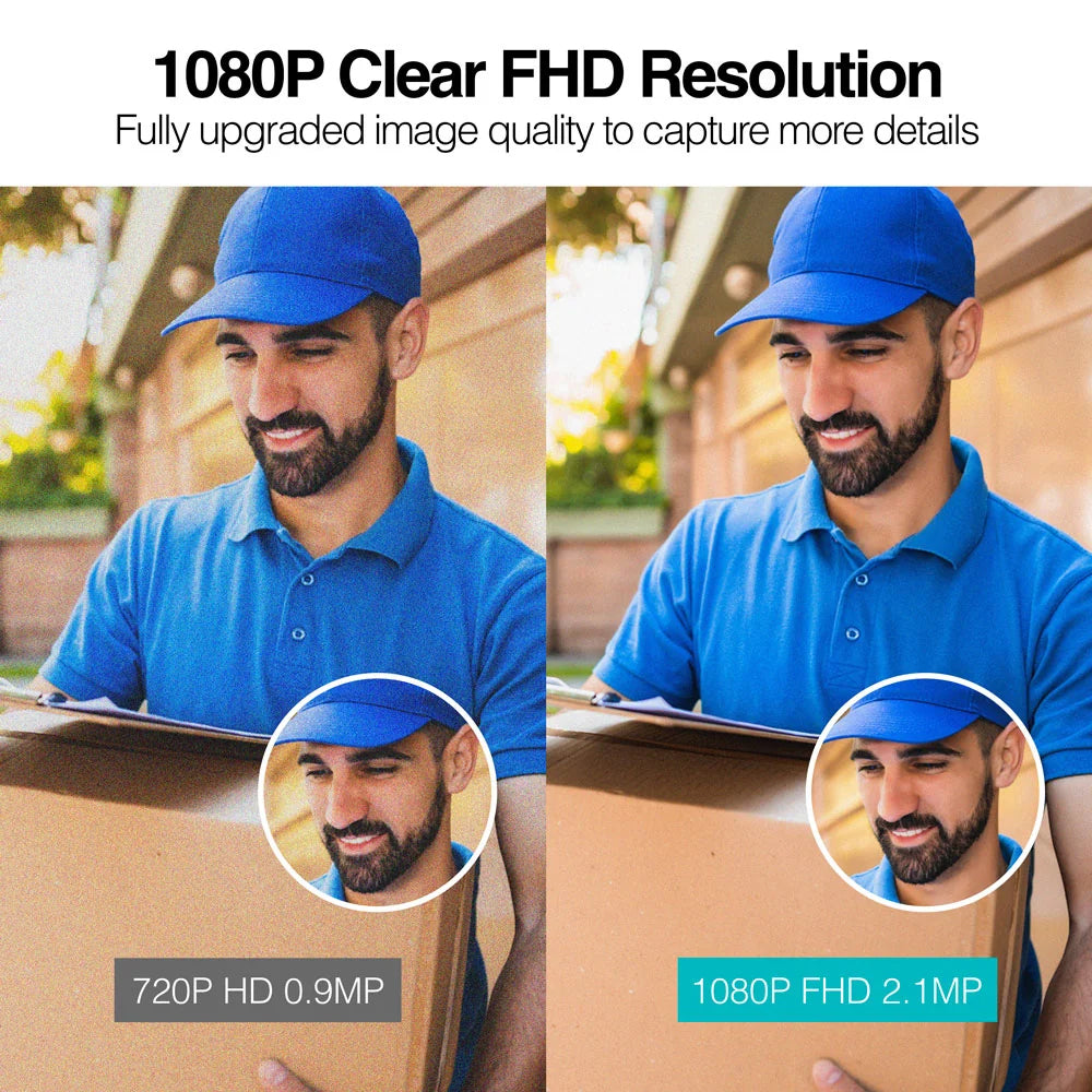 Camara Inteligente y Timbre Argom  WiFi Batería FHD - 1080p