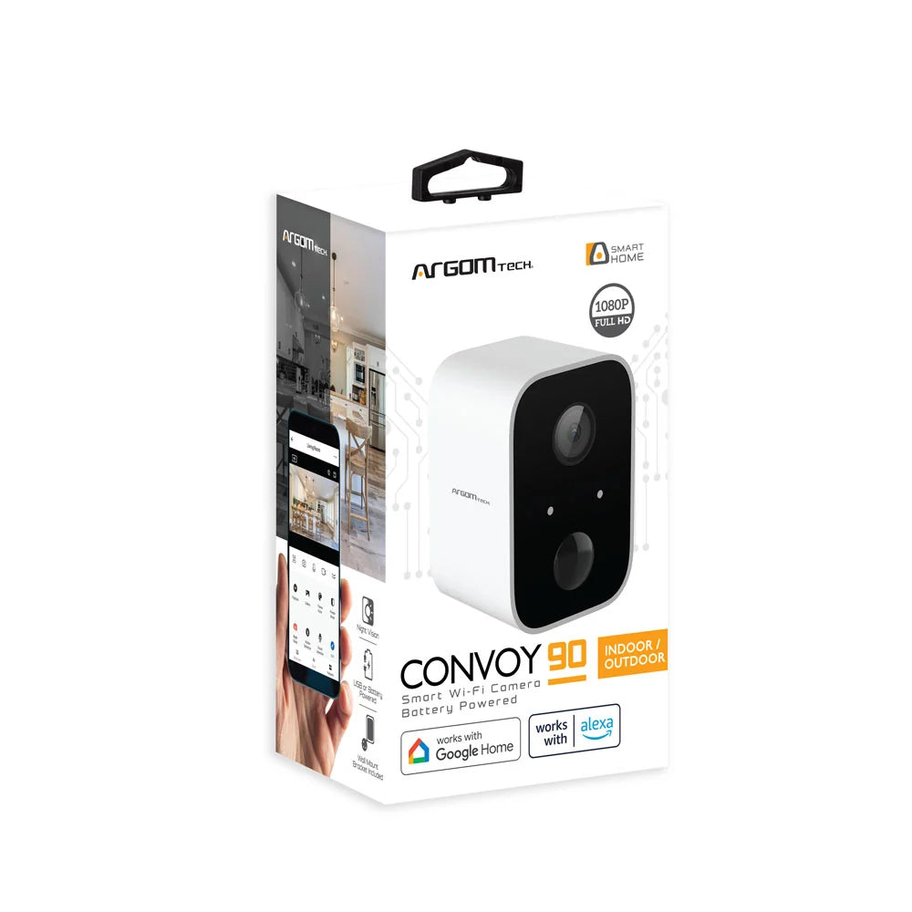 Camara Inteligente Argom  WiFi Batería  Interiores y Exteriores - 1080p