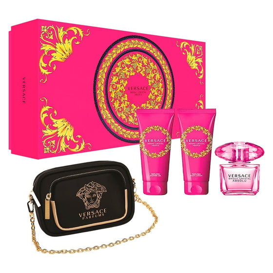 Bright Crystal Absolu VERSACE EDP Estuche 4 PCS ♀ - 100 ml