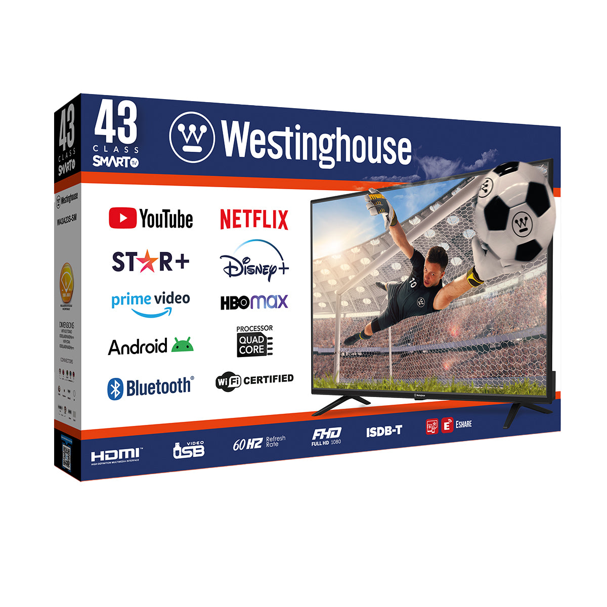 Pantalla LED Westinghouse Smart FHD Android- 43″
