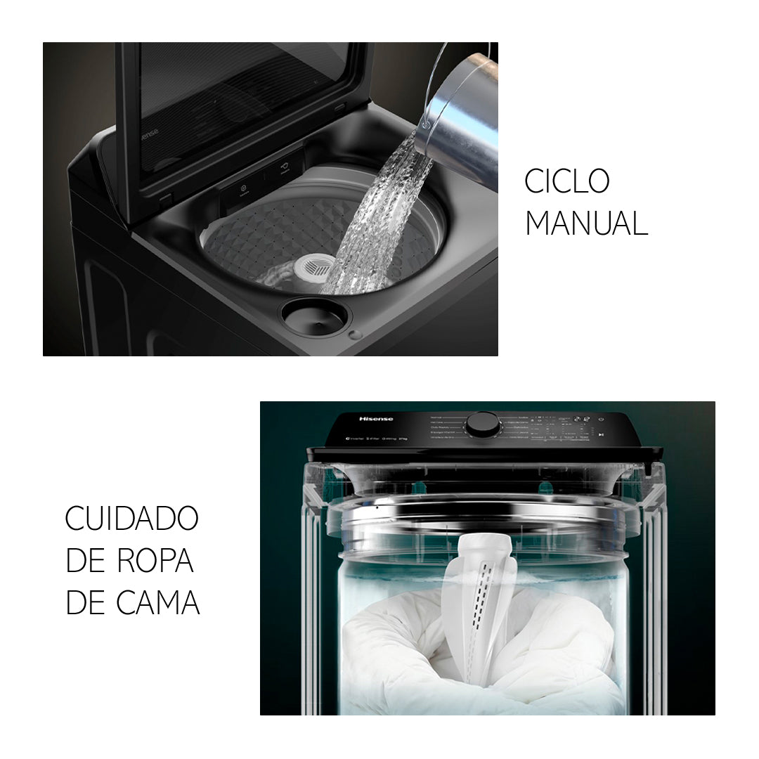 Lavadora automática HISENSE Carga Superior - 27 Kg