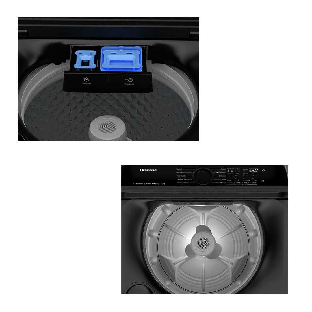 Lavadora automática HISENSE Carga Superior - 27 Kg