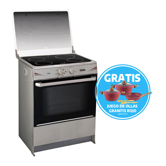 Cocina completa Ecoline Inducción 30″ Gratis juego de ollas 7 pz