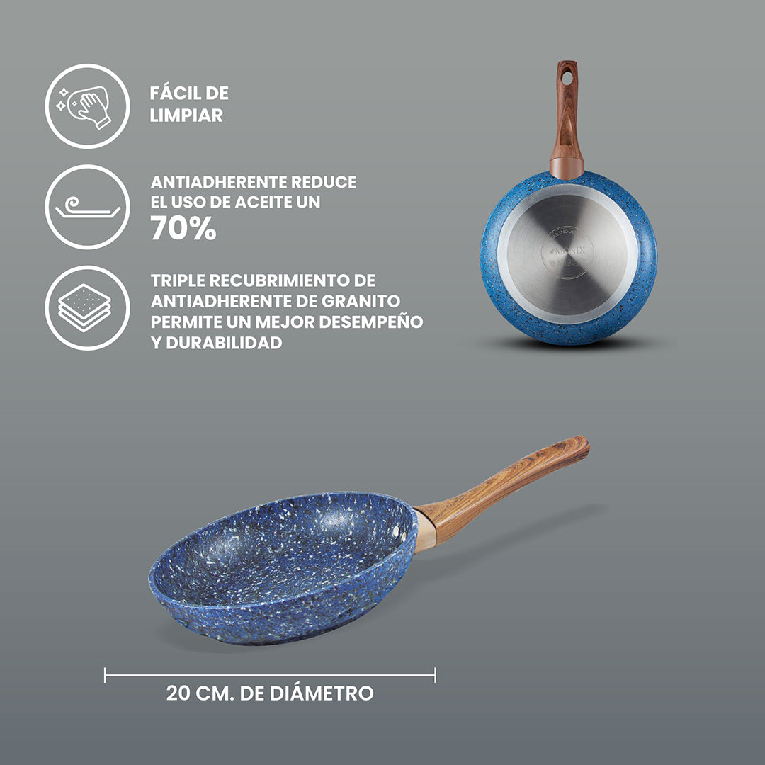 Sartén Monix  Granito Azul - 20cm