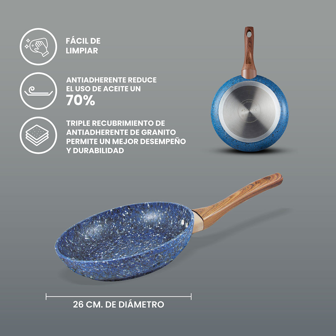 Sartén Monix  Granito Azul - 26cm