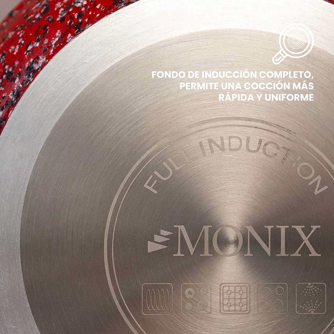 Sartén  Monix Granito Rojo - 20 cm