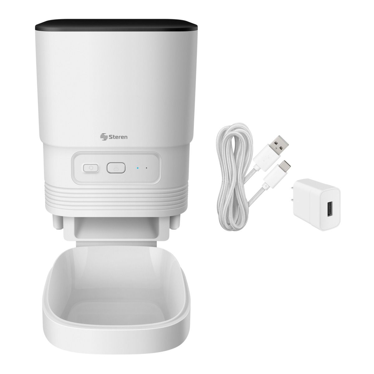 Dispensador de alimento para mascotas Steren Wi-Fi -4L