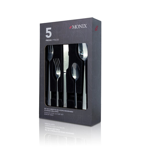 Set de Cubiertos Monix Acero Inoxidable Silver- 5 pzs