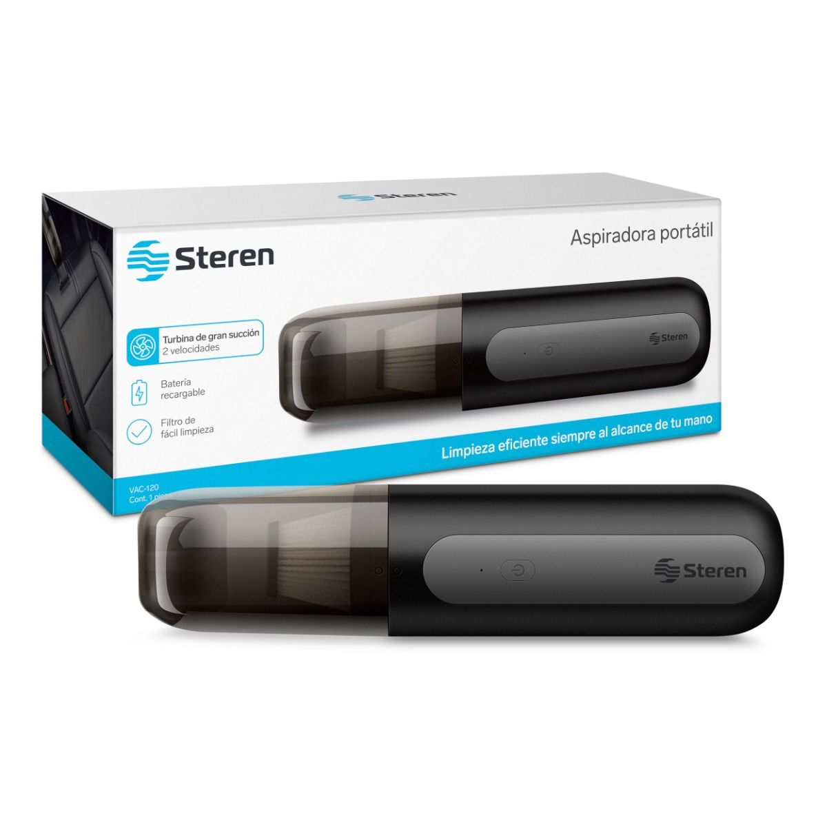 Aspiradora Steren Portátil -2 velocidades