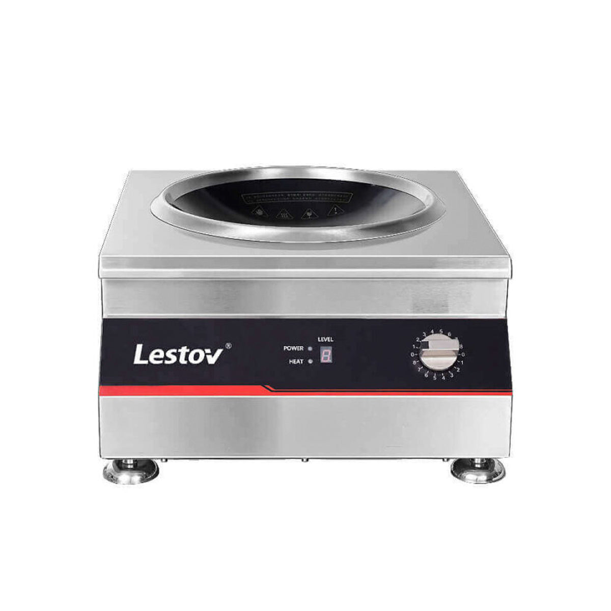 Wok Inducción Comercial Sobremesa  Lestov