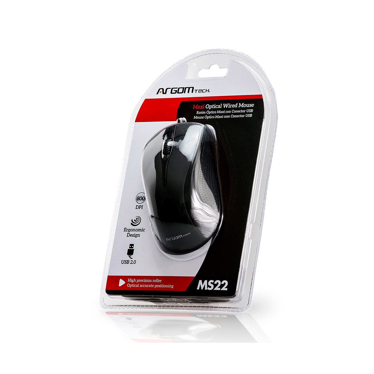 Mouse Óptico Maxi Cable USB Argom