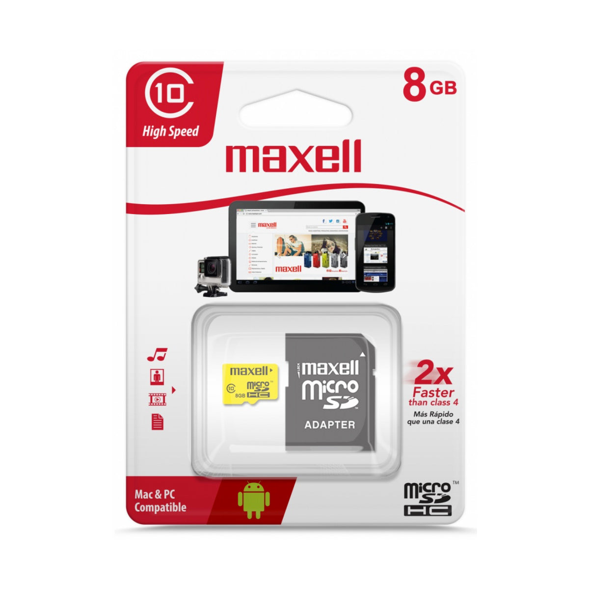 Micro SD Clase 10.  Maxell