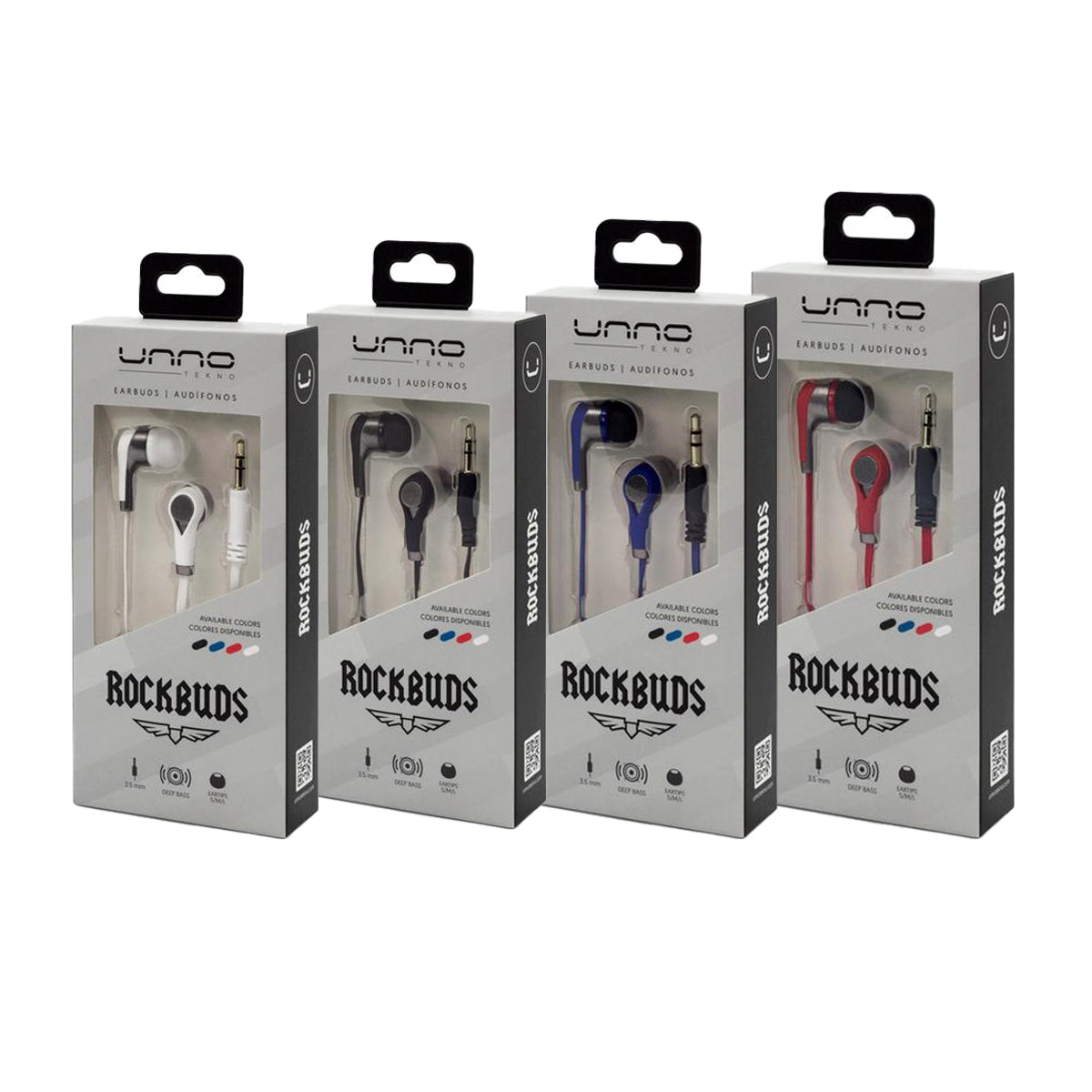 Auriculares Rockbuds 3.5mm. UNNO