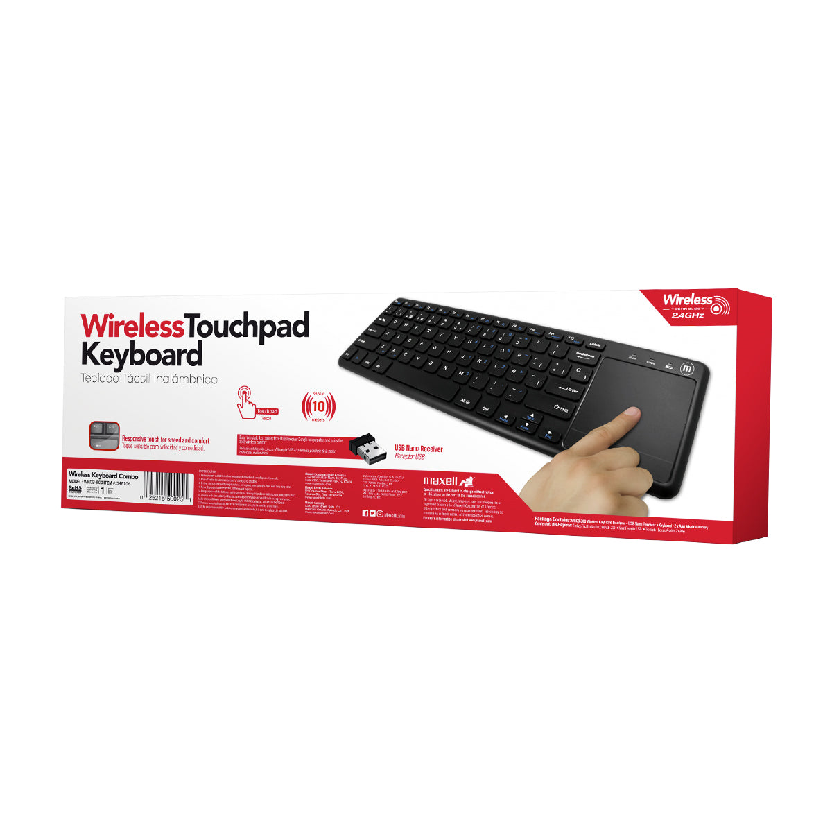 Teclado discount tactil inalambrico