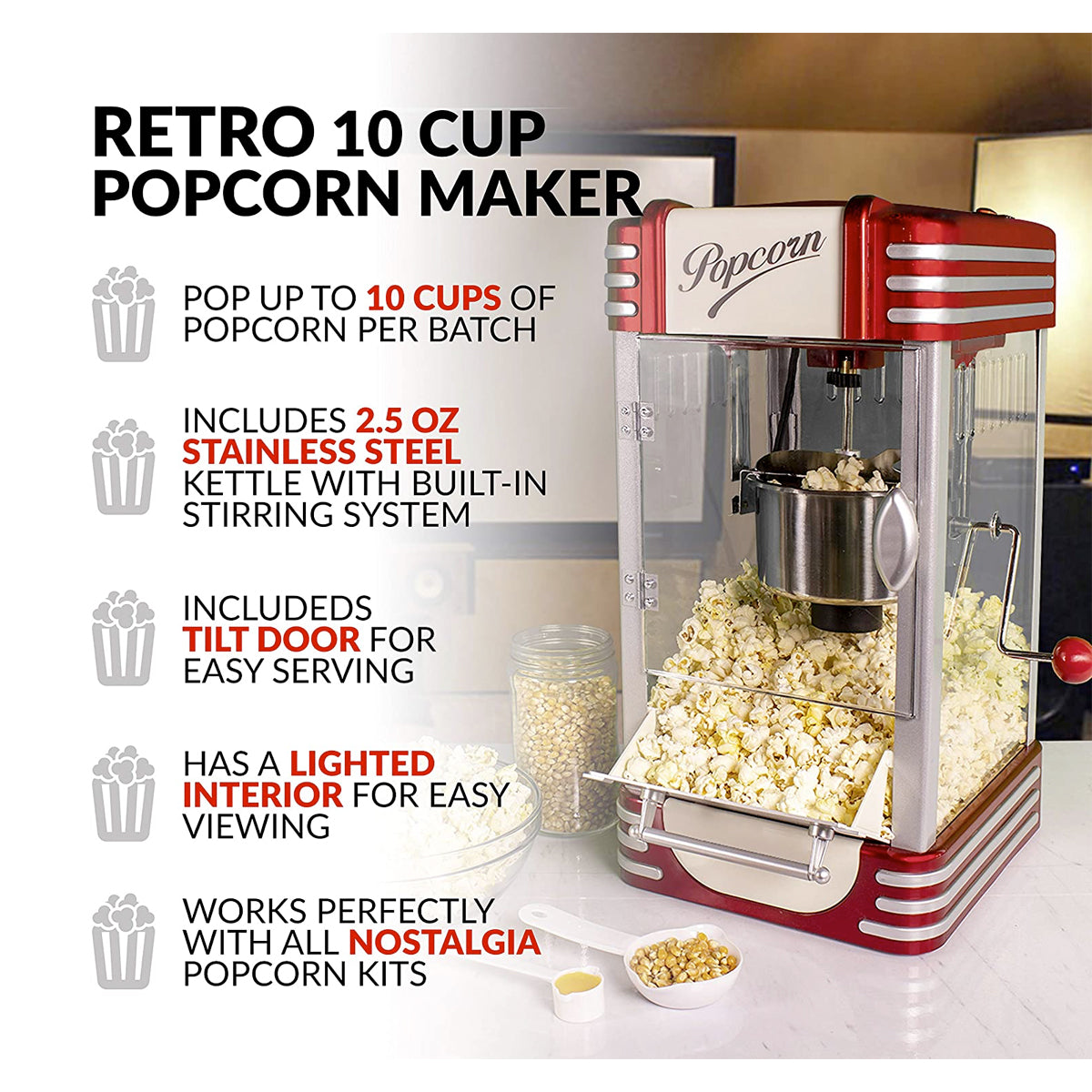 Maquina de Palomitas Cabritas Popcorn HG-9014 - Ko Store