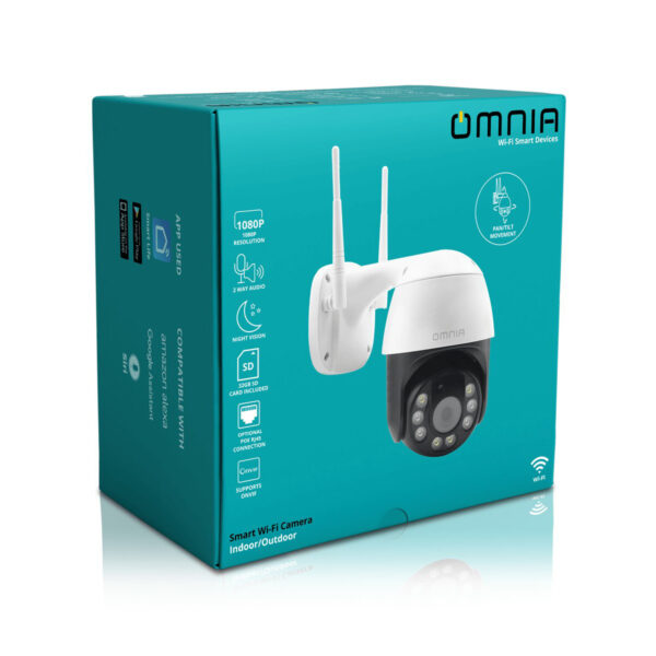 Camara Omnia PTZ  Inteligente WiFi Interior y Exterior