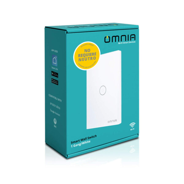 Apagador Inteligente Omnia híbrido WiFi/RF 1 Vía