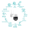 Camara Omnia PTZ  Inteligente WiFi Interior y Exterior - Image 4
