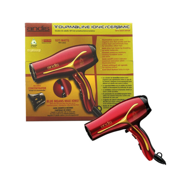 Secadora de cabello Andis Ionic Ceramic + Plancha  GRATIS - Image 3