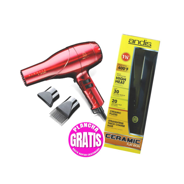 Secadora de cabello Andis Elevate + Plancha GRATIS