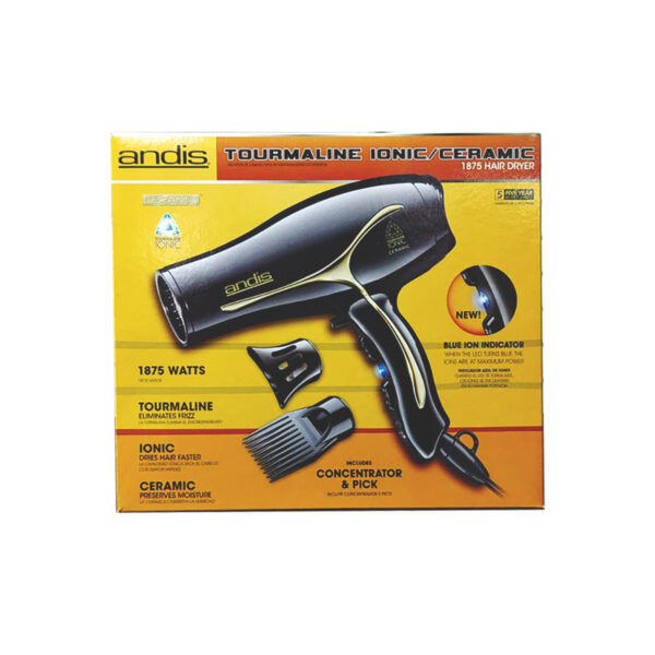 Secadora de cabello Andis Ionic Ceramic + Plancha diamond GRATIS - Image 3