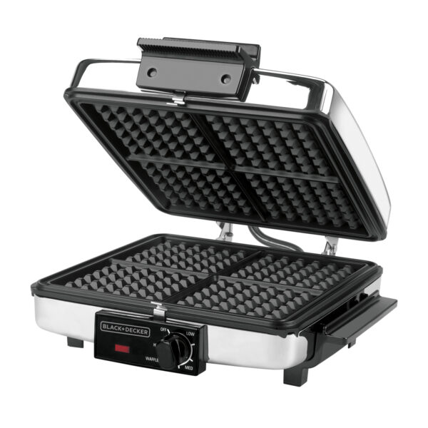 Waflera y Plancha Black + Decker Acero Inoxidable 3 en 1 -