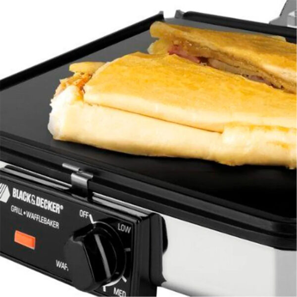 Waflera y Plancha Black + Decker Acero Inoxidable 3 en 1 - - Image 6