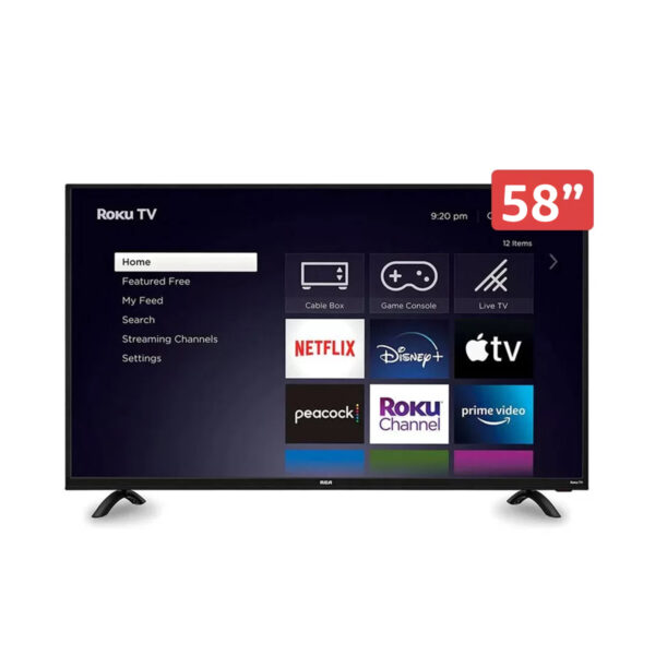 Pantalla RCA LED Smart 4K Roku integrado- 58"