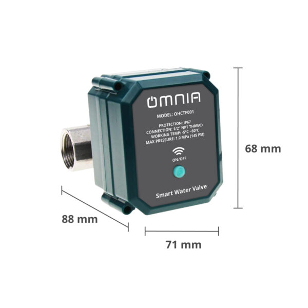 Válvula de agua OMNIA motorizada SMART  WiFi - 145PSI - Image 4