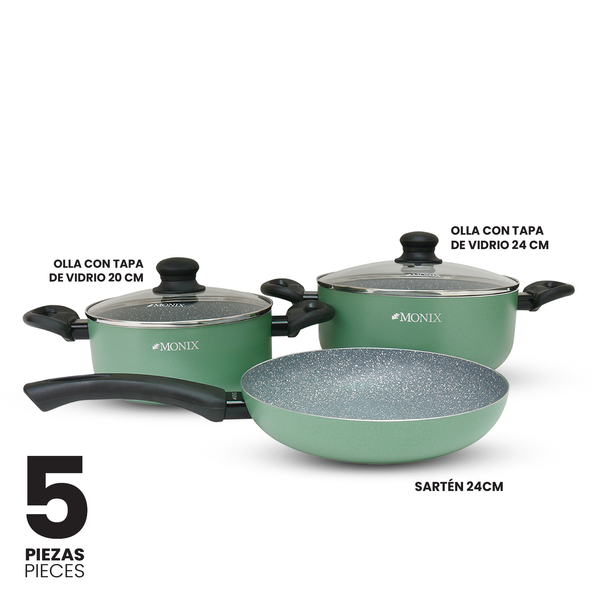 Juego de Ollas Monix Clásica Inducción 5pzs - Image 7